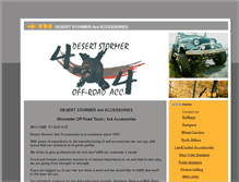 Tablet Screenshot of desertstormer4x4.co.za